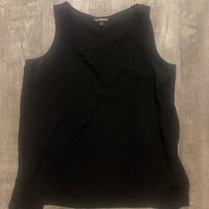 Express black tank top open back size medium going out shirt